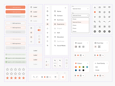 Design System - CV Icream design system product design ui