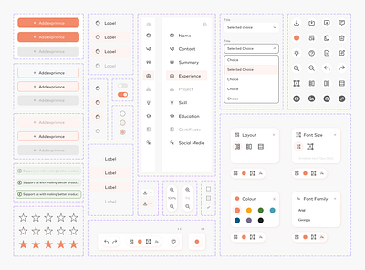 Design System - CV Icream design system product design ui