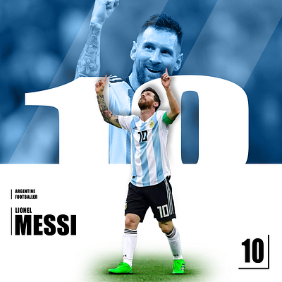 Messi poster design graphic design