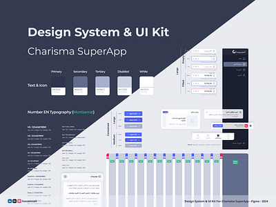 Design System For Charisma Super App ali hosseini ali hosseini ui alihosseini breadcrumbs button button navigation card design check box color data entry design system grid hosseini ali hosseini ali ui hosseiniali responsive textbox tost typography ui kit