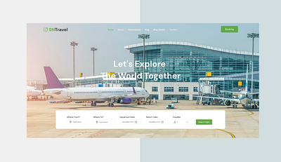 Travel Agency agency branding hero section landing page landing page design travel travel agency ui ui design