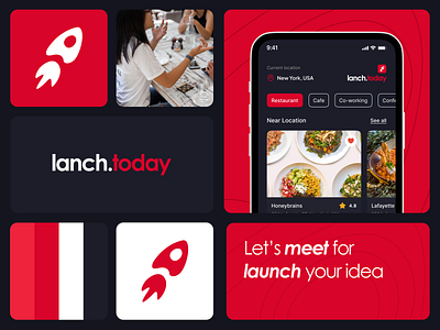 Lanch Today - Branding | Logo | Identity | UI App app branding design design app graphic design identity illustration logo logotype mobile startup typography ui ux vector