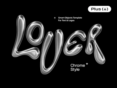 Silver Glitter Chrome Text Effect chromatic chrome download effect glitter liquid logo melted melting metal metallic photoshop pixelbuddha psd retro silver steel template text y2k