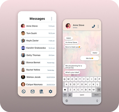 Daily UI #013 Direct Message dailyui figma messageapp ui