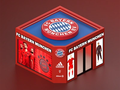 FC BAYERN MUNCHEN - STORE 3d 3dblender blender germany illustration render store