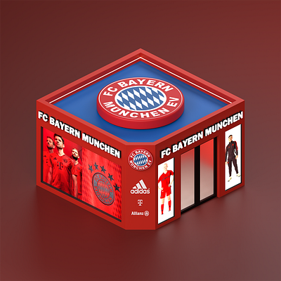 FC BAYERN MUNCHEN - STORE 3d 3dblender blender germany illustration render store