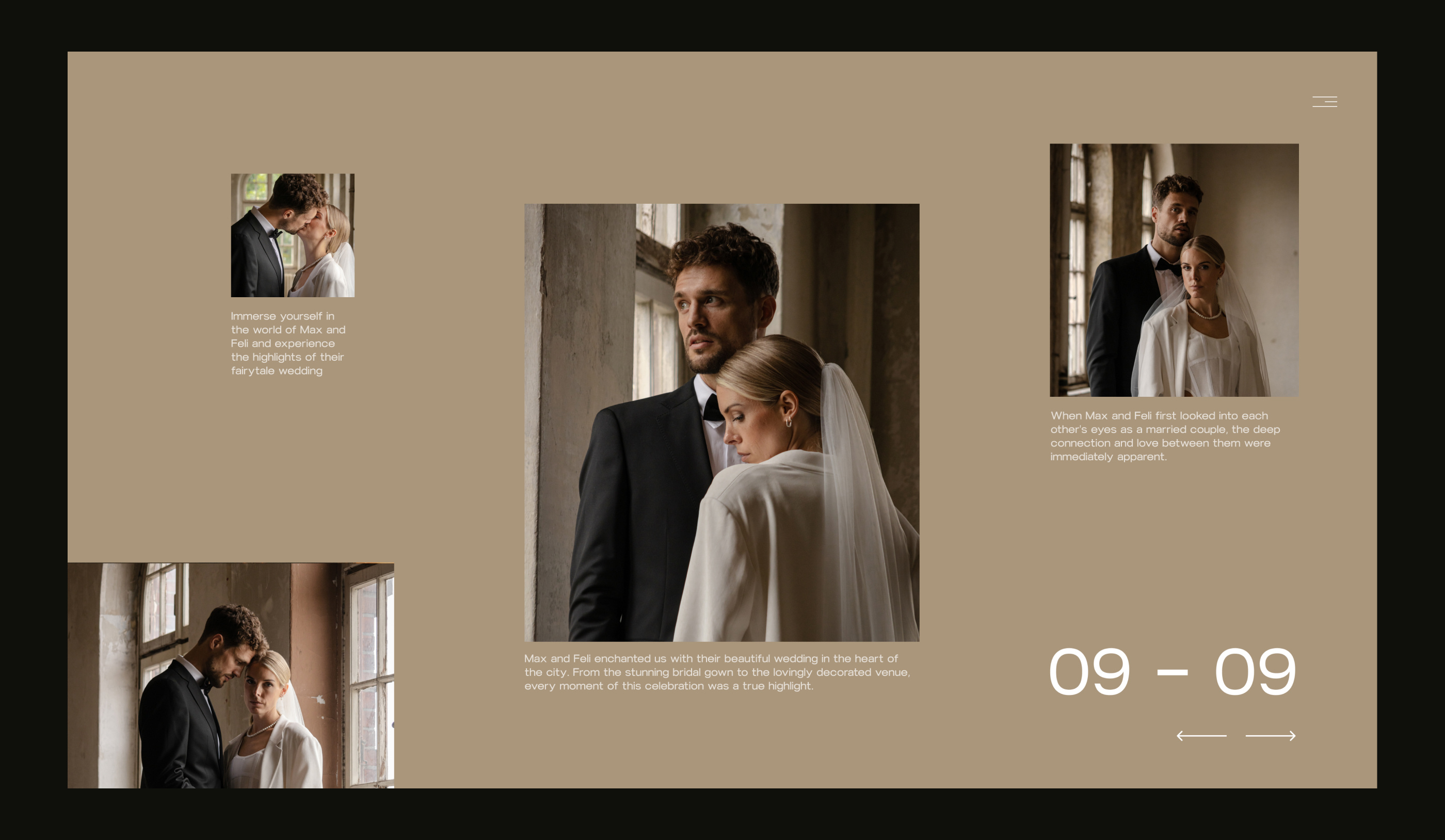 Webdesign Gallery-Concept for Photography Portfolio concept golden canong grid grid photography portfolio ui webdesign