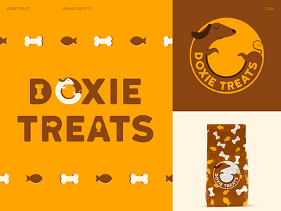 Doxie Treats - Brand Identity advertising brand brand identity branding colour palette dachshund dog doxie graphic design graphic designer identity logo logo design logotype pet pet brand pet food treat typography visual identity