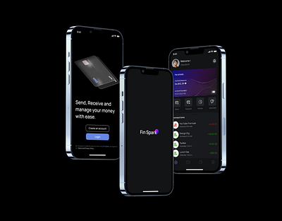 Fin Spark app design fintech ui ux