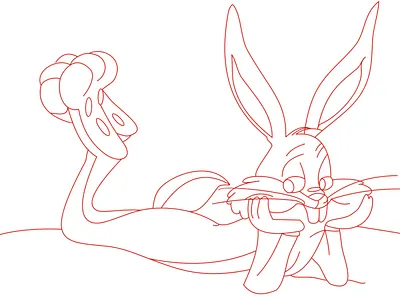 Rabbit coloring page adobe illustrator childrens book coloring page design graphic design illustration line art rabbit vector