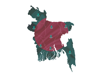 Map interaction in FIGMA bangladesh figma hover animation interaction map micro animation prototype ui animation ui design uiux ux design