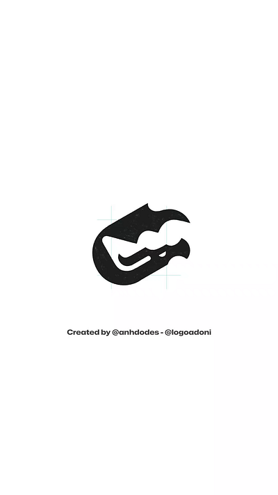 modern mythical dragon ready-made logo logomark for sale anhdodes branding design illustration logo logo design logo designer logodesign minimalist logo minimalist logo design