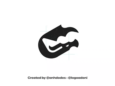 modern mythical dragon ready-made logo logomark for sale anhdodes branding design illustration logo logo design logo designer logodesign minimalist logo minimalist logo design