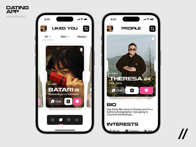 Dating Mobile iOS App Design Concept android android design app app design concept app design template app interaction app interface dating dating app design interface ios ios design mobile mobile app mobile ui product design ui ux