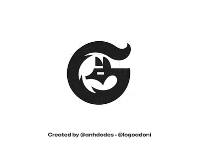 letter G fox typography ready-made logo for sale anhdodes branding design illustration logo logo design logo designer logodesign minimalist logo minimalist logo design