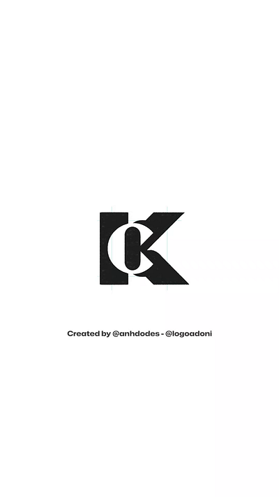 CK KC monogram typography ready-made logo logomark for sale anhdodes branding design illustration logo logo design logo designer logodesign minimalist logo minimalist logo design