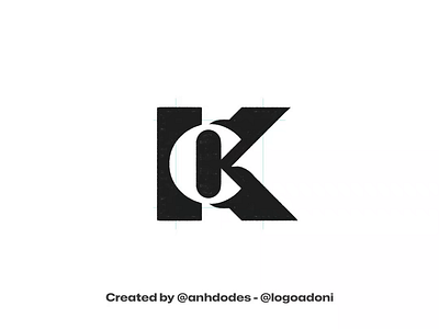 CK KC monogram typography ready-made logo logomark for sale anhdodes branding design illustration logo logo design logo designer logodesign minimalist logo minimalist logo design