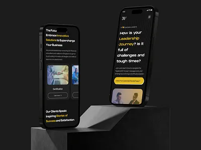 Leadership Website Redesign - Responsive business wesbite courses website education educational website leadership responsive responsive design responsive website website design