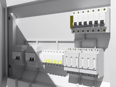 Electrical installations - SG TECHNOLOGIES 3d animation cg cgi current electric electrical flow grey installations motion graphics yellow