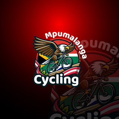 Mascot Logo cycling eagle logo south africa