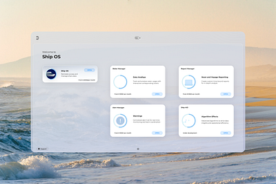 Ship OS for Cruise Ships branding design graphic design product design ui ux