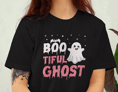 Boo Tiful Ghost || Too Cute To Spoke Tshirt design boo branding clothing design designs free mockup ghost graphic design halloween halloween tee halloweenshirt illustration logo print pumpkine spoky t shirt design tshirt