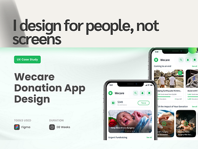 WeCare Project graphic design ui ux