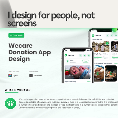 WeCare Project graphic design ui ux