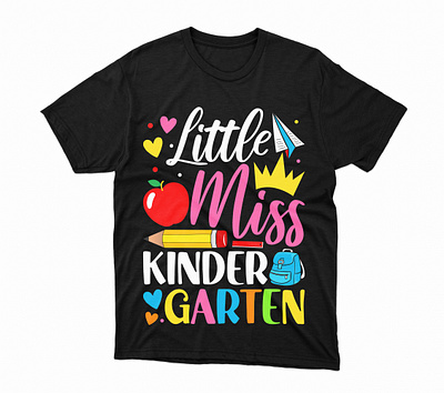 Little miss Kindergarten T-shirt amazon t shirt bulk t shirt first day of school kindergarten kindergarten t shirt pre school print on demand school t shirt t shirt t shirt business t shirt design t shirts tshirt tshirtdesign tshirts typography usa t shirt