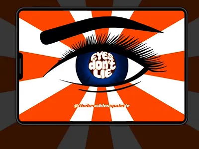Eyes don’t lie - Graphic Design animation artist creative graphic design minimalist modern art pop art pop culture truth visual art