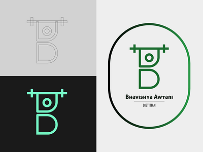 B Logo for Dietitian b branding d design dietitian graphic design illustration logo vector