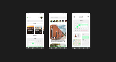 Travel App (2023) app branding design graphic design tour tourist travel typography ui uiux ux