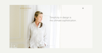 Jennifer Post Design elegant interior design luxury minimal minimalism simple ui ux web web design