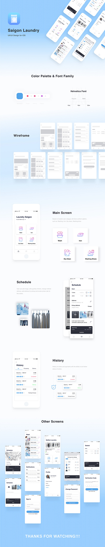 Laundry booking App app branding ui