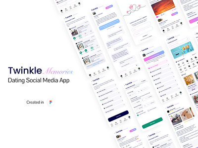 Dating Social Media App dating design e commerce minimal simple social media ui ux white