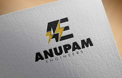 ANUPAM ENGINEERS - Logo design brand style guides branding business cards stationery fonts typography logo logo design