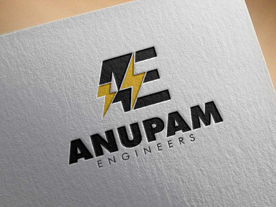 ANUPAM ENGINEERS - Logo design brand style guides branding business cards stationery fonts typography logo logo design