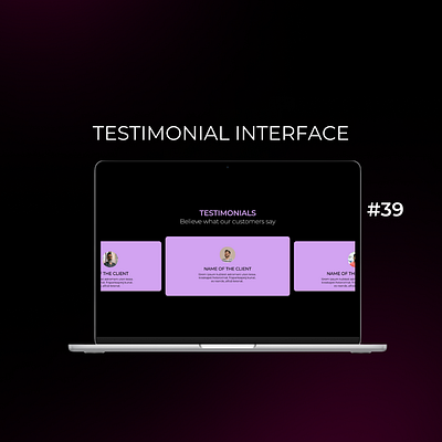 Daily UI Day-39/100:Testimonial Interface dailyui day 39 design designchallenge designing ui uiuxdesign ux