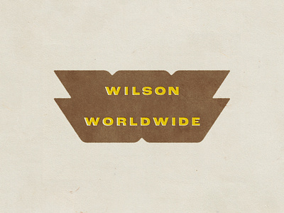 Wilson Worldwide • Logo Concept brand identity branding concept film graphic design ink printing logo movies production screen printing tv worldwide