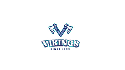 Vikings logo proposal branding sport logo sports v letter vikings