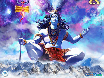 Digital Art with Ai digital art digital painting divine art god shiva graphic design illustration india mytholodgy photoshop shiva