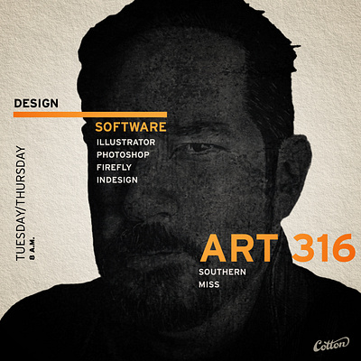 Software Course illustration portrait type typography