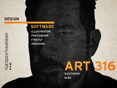 Software Course illustration portrait type typography