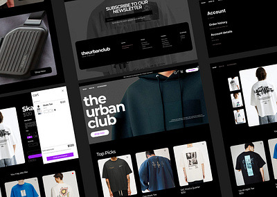 The Urban Club - E-commerce Website Design branding ui