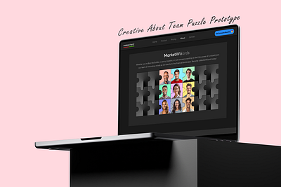 About Team Page - Creative Puzzle Concept 3d about section about team animation branding creativitiy darktheme designequality designinspiration desktop graphic design inclusivedesign motion graphics puzzle team team page teampagedesign ui uiuxdesign ux