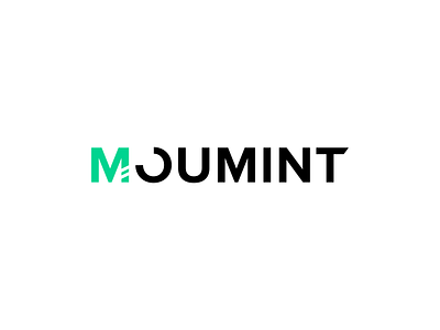 Moumint Logo (Moment) brand branding green logo mint moment motion moumint time typography wordmark