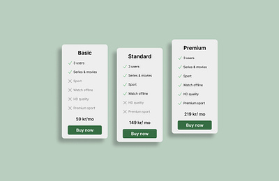 Daily UI #030 - Pricing challenge daily ui 30 dailyui dailyui 30 dailyui030 dailyui30 dailyuichallenge pricing model princing ui