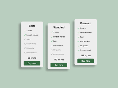 Daily UI #030 - Pricing challenge daily ui 30 dailyui dailyui 30 dailyui030 dailyui30 dailyuichallenge pricing model princing ui