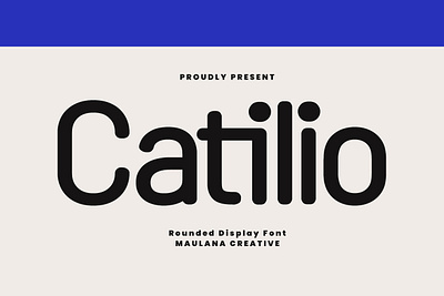 Catilio Rounded Sans Serif Display Font branding font fonts graphic design logo nostalgic poster font sans serif web font website font