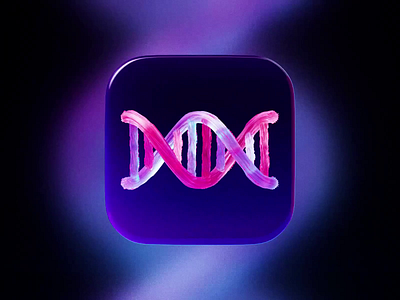 Real 3D iOS_DNA 3d 3d illustration 3dicon branding c4d icons ios ios18 real3d ui